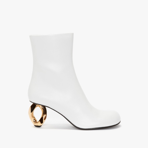 JW Anderson Chain Heeled Leather Boots - Picture 6 of 7
